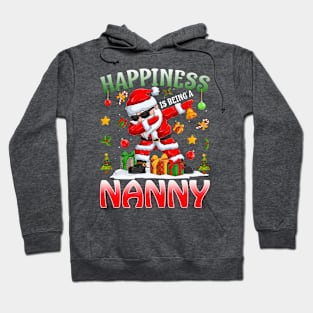 Happiness Is Being A Nanny Santa Christmas Hoodie